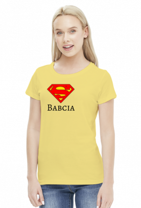t-shirt damski - super babcia