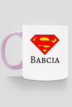 kubek, kolorowe ucho - super babcia