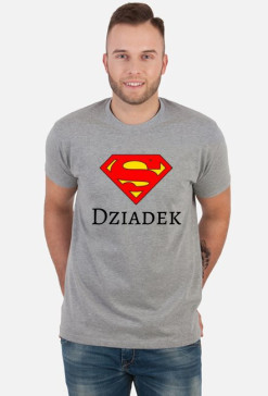 t-shirt męski - super dziadek