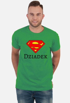t-shirt męski - super dziadek