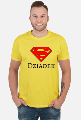 t-shirt męski - super dziadek