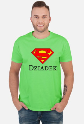 t-shirt męski - super dziadek