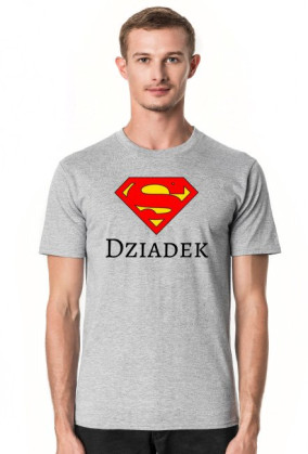 t-shirt męski - super dziadek