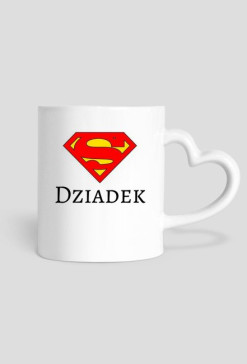 kubek, serduszko - super dziadek