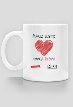 Kubek #pokażserceoddajkrew
