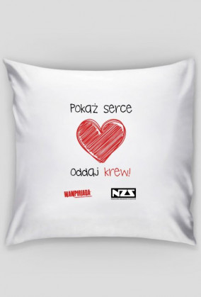 Poduszka #pokażserceoddajkrew