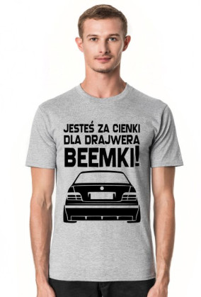 E36 - Dla beemki za cienki (koszulka męska) ciemna grafika