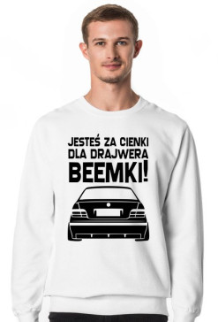 E36 - Dla beemki za cienki (bluza męska klasyczna) ciemna grafika