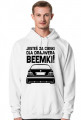 E36 - Dla beemki za cienki (bluza męska kapturowa) ciemna grafika