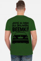 E36 - Dla beemki za cienki (koszulka męska) ciemna grafika tył