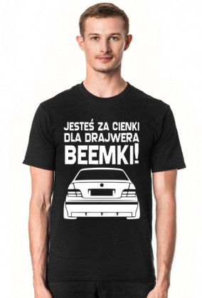 E36 - Dla beemki za cienki (koszulka męska) jasna grafika