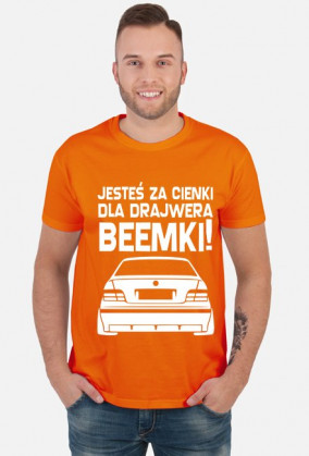 E36 - Dla beemki za cienki (koszulka męska) jasna grafika