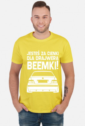 E36 - Dla beemki za cienki (koszulka męska) jasna grafika