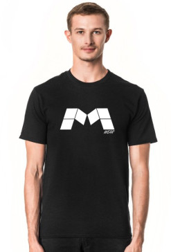 T-SHIRT DUŻE LOGO | CZARNY