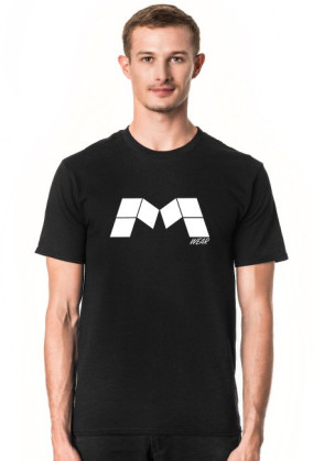 T-SHIRT DUŻE LOGO | CZARNY