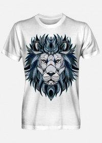Geometric lion tattoo t-shirt