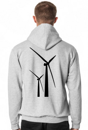 Bluza kangurka z wiatrakami