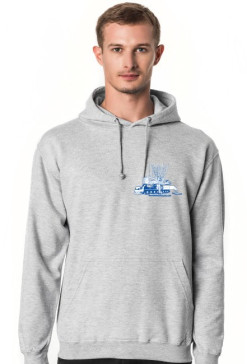 Bluza kangurka kratowy żuraw