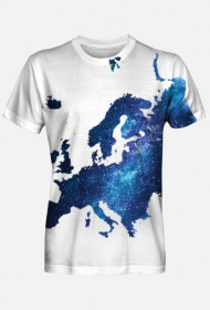 Mapa Europy kosmos gwiazdy