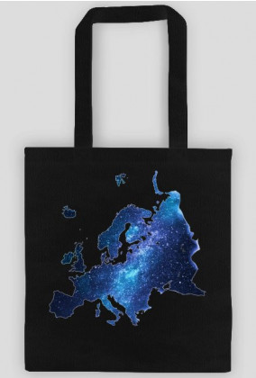 Mapa Europy kosmos gwiazdy torba eko