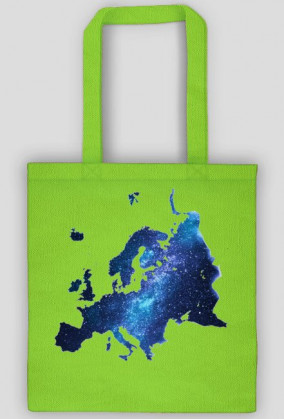 Mapa Europy kosmos gwiazdy torba eko