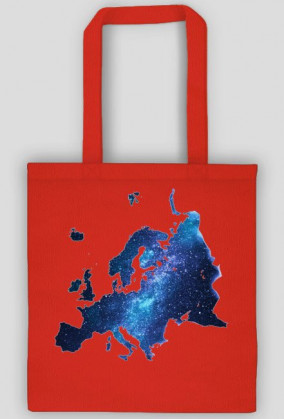 Mapa Europy kosmos gwiazdy torba eko