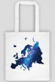 Mapa Europy kosmos gwiazdy torba eko