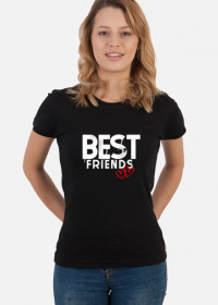 T-shirt "Best Friends" czarny