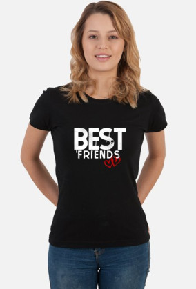 T-shirt "Best Friends" czarny