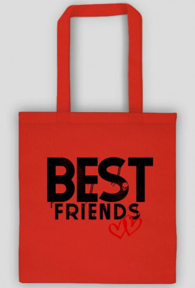 Torba na zakupy "Best Friends" czerwona