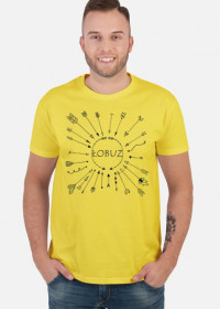 T-shirt męski "Łobuz" żółty