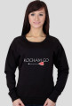 Bluza damska "kocham go" czarna