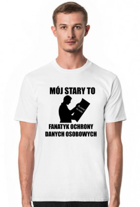 Moj stary (koszulka meska) CZARNY WZOR