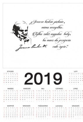 Kalendarz z mottem Jana Pawła II