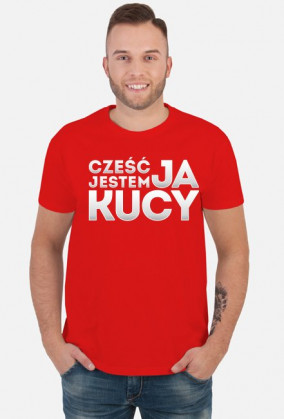 Cześć, ja jestem Kucy, wersja jasna ► Koszulka męska ciemna