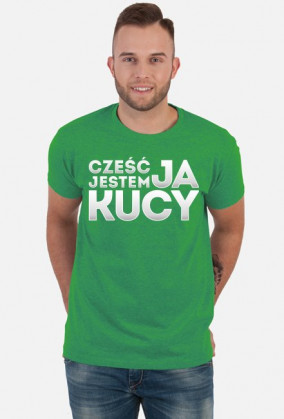 Cześć, ja jestem Kucy, wersja jasna ► Koszulka męska ciemna