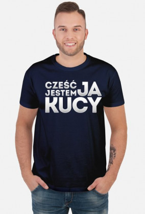 Cześć, ja jestem Kucy, wersja jasna ► Koszulka męska ciemna