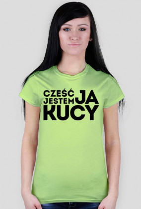 Cześć, ja jestem Kucy, wersja ciemna ► Koszulka damska
