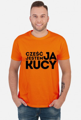 Cześć, ja jestem Kucy, wersja ciemna ► Koszulka męska