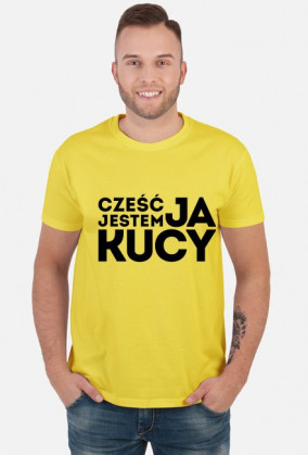 Cześć, ja jestem Kucy, wersja ciemna ► Koszulka męska