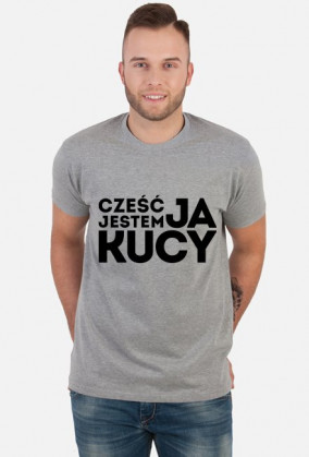 Cześć, ja jestem Kucy, wersja ciemna ► Koszulka męska