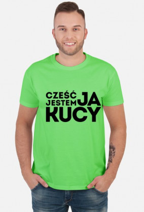 Cześć, ja jestem Kucy, wersja ciemna ► Koszulka męska