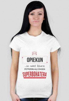 Koszulka opiekuna-superbohatera damska