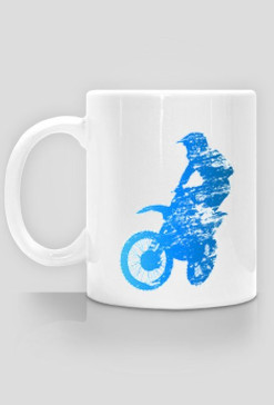 Kubek motocross blue