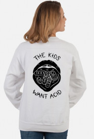 the kids want acid  biała bluza damska tył