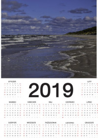 Kalendarz ze zdjęciem z plaży