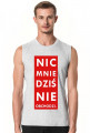 T-shirt bez rękawów czerwony Nic mnie dziś nie obchodzi