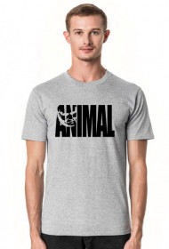 Animal napis czarny, t-shirt