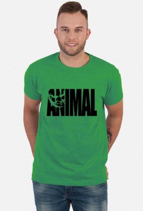 Animal napis czarny, t-shirt