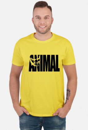 Animal napis czarny, t-shirt